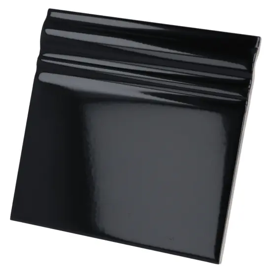 Skirting Negro Brillo 15x15 cm