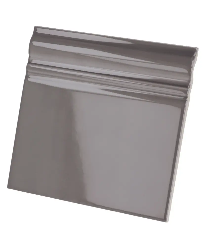 Skirting Gris Oscuro Brillo 15x15 cm - pièce spéciale NAIS