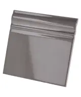 Skirting Gris Oscuro Brillo 15x15 cm - pièce spéciale NAIS