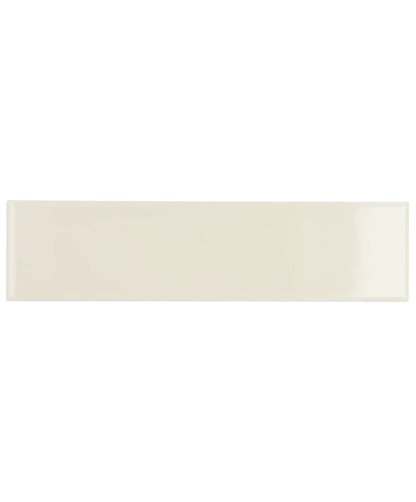Carrelage Evolution Cream 10x40 cm - vue de face du carreau