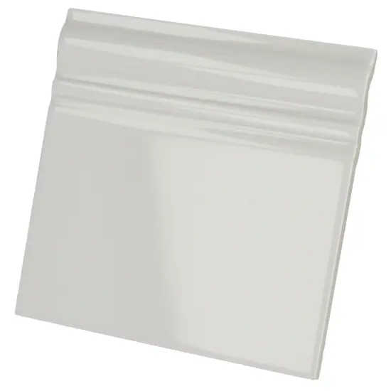 Pièce spéciale Skirting Gris Claro Brillo 15x15 cm