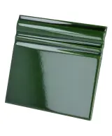 Skirting Victorian Green 15x15 cm - pièce spéciale NAIS