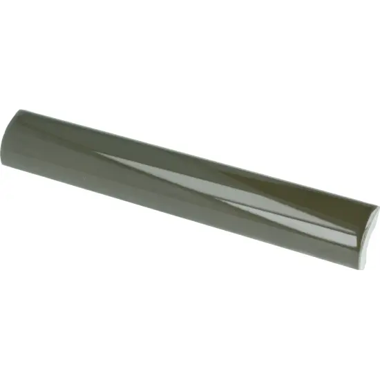 Pièce spéciale Pencil Bullnose La Riviera Botanical Green 3x20 cm