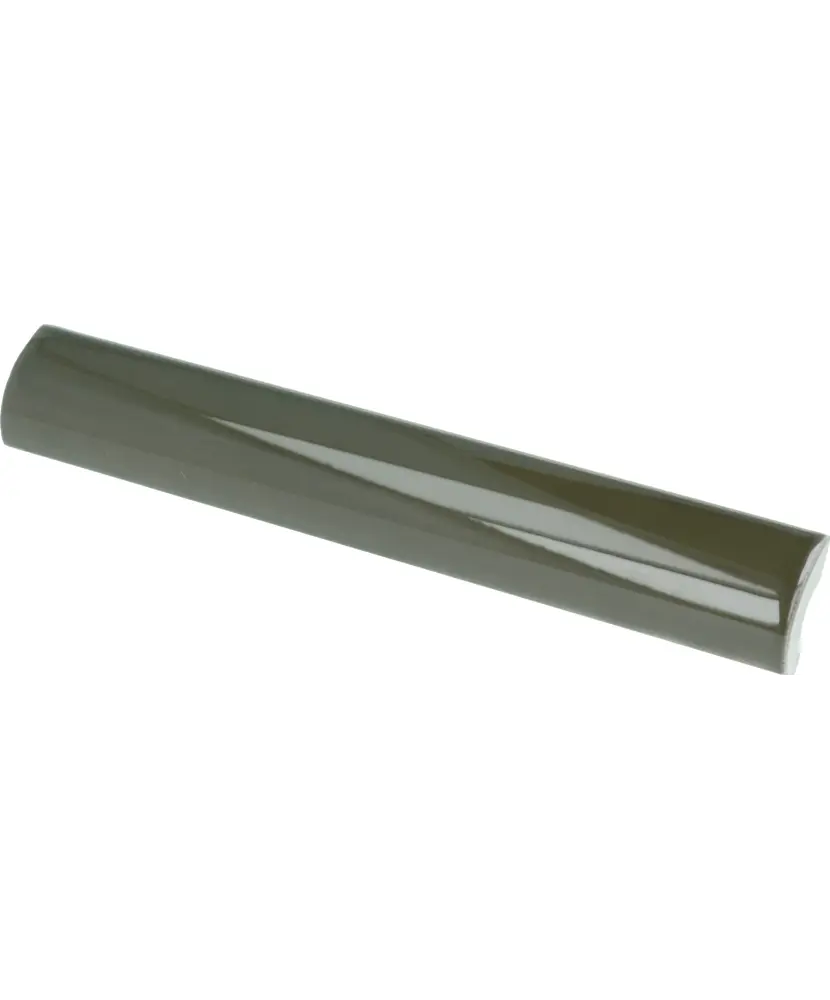 Pencil Bullnose La Riviera Botanical Green 3x20 cm - pièce spéciale NAIS