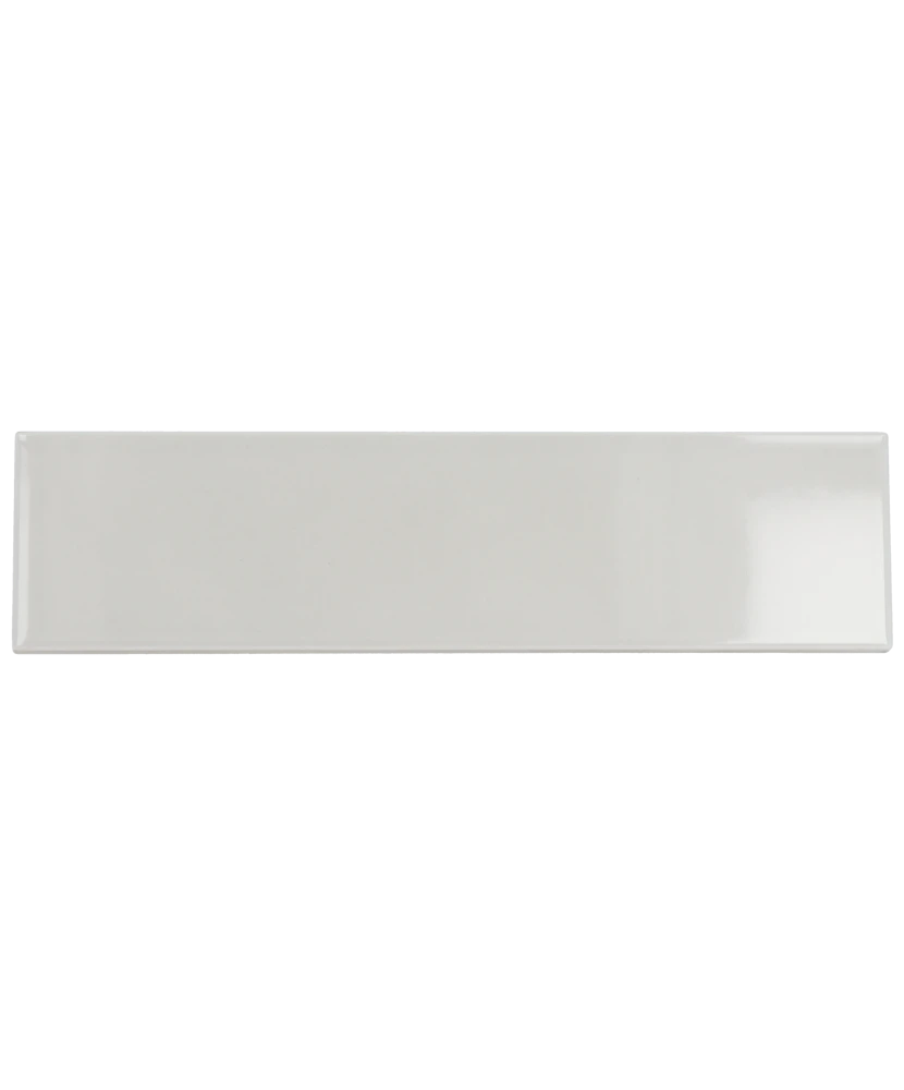 Carrelage Evolution Light Grey 10x40 cm - vue de face du carreau