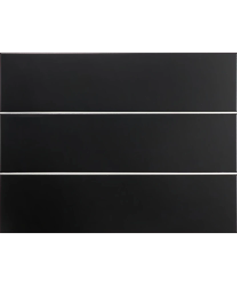 Carrelage Evolution Black Mat 10x40 cm - panneau de carreaux