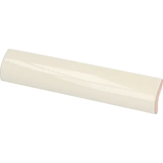 Pièce spéciale Pencil Bullnose Cream Crackle 3x15 cm