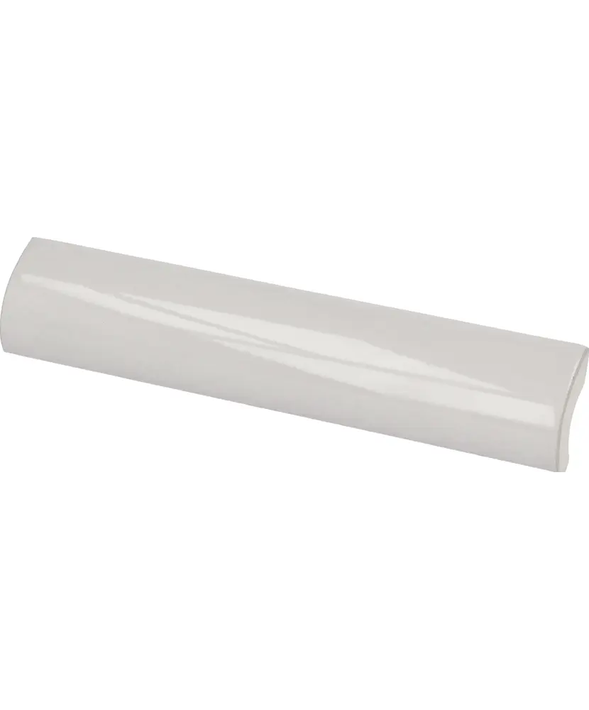 Pencil Bullnose Gris Claro Crackle 3x15 cm - pièce spéciale NAIS
