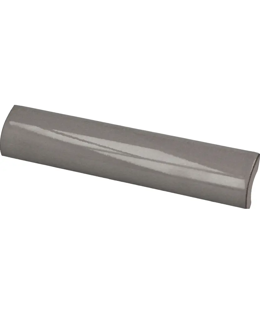 Pencil Bullnose Gris Oscuro Crackle 3x15 cm - pièce spéciale NAIS