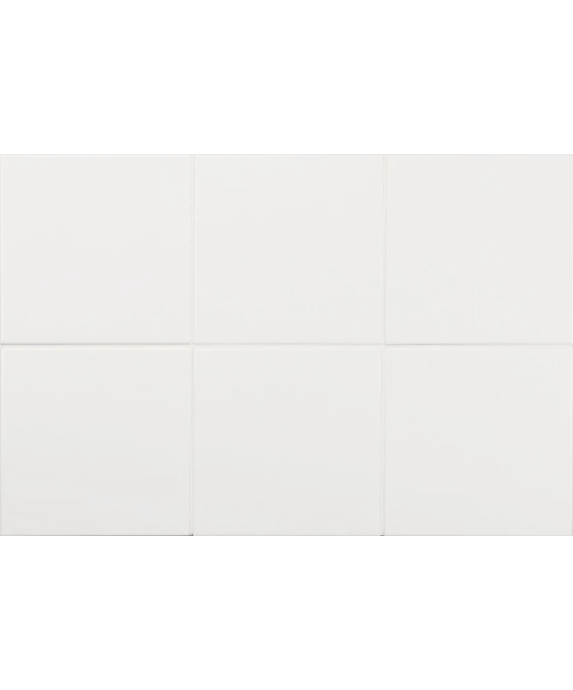 Carrelage Evolution White Mat 15x15 cm - panneau de carreaux