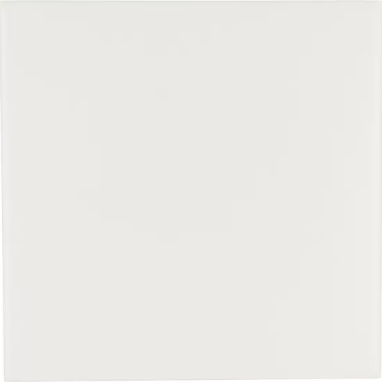 Carrelage Evolution White Mat 15x15 cm - vue de face du carreau