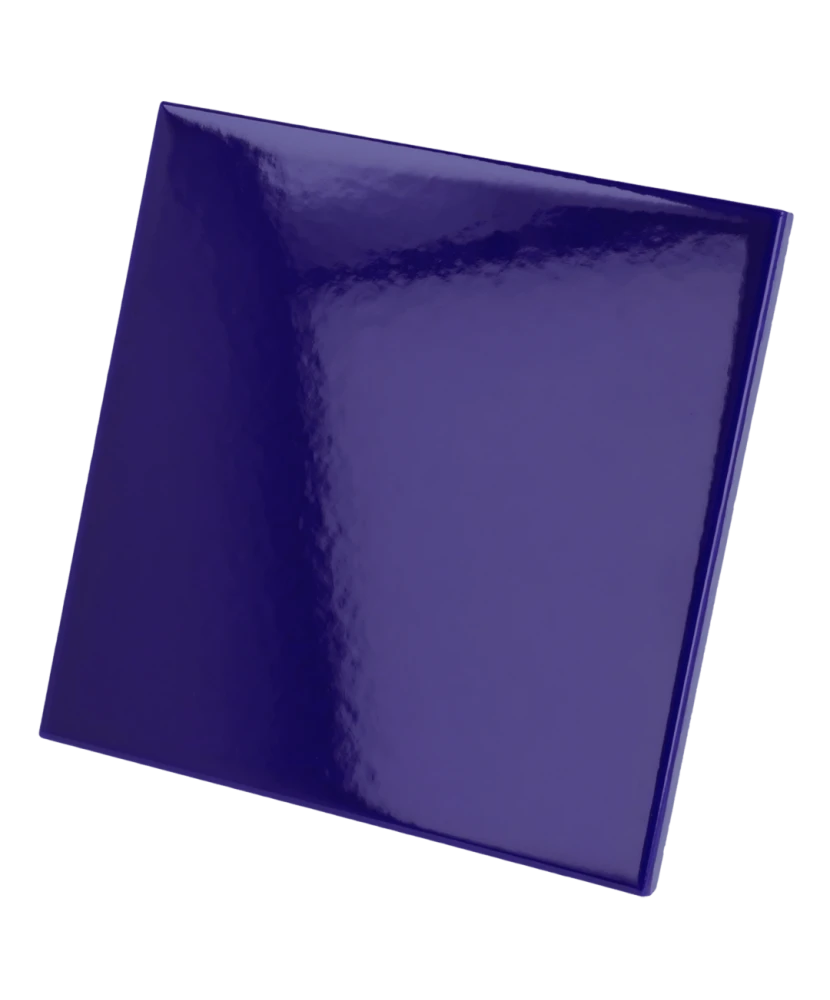Carrelage Evolution Cobalt 15x15 cm - vue latérale du carreau