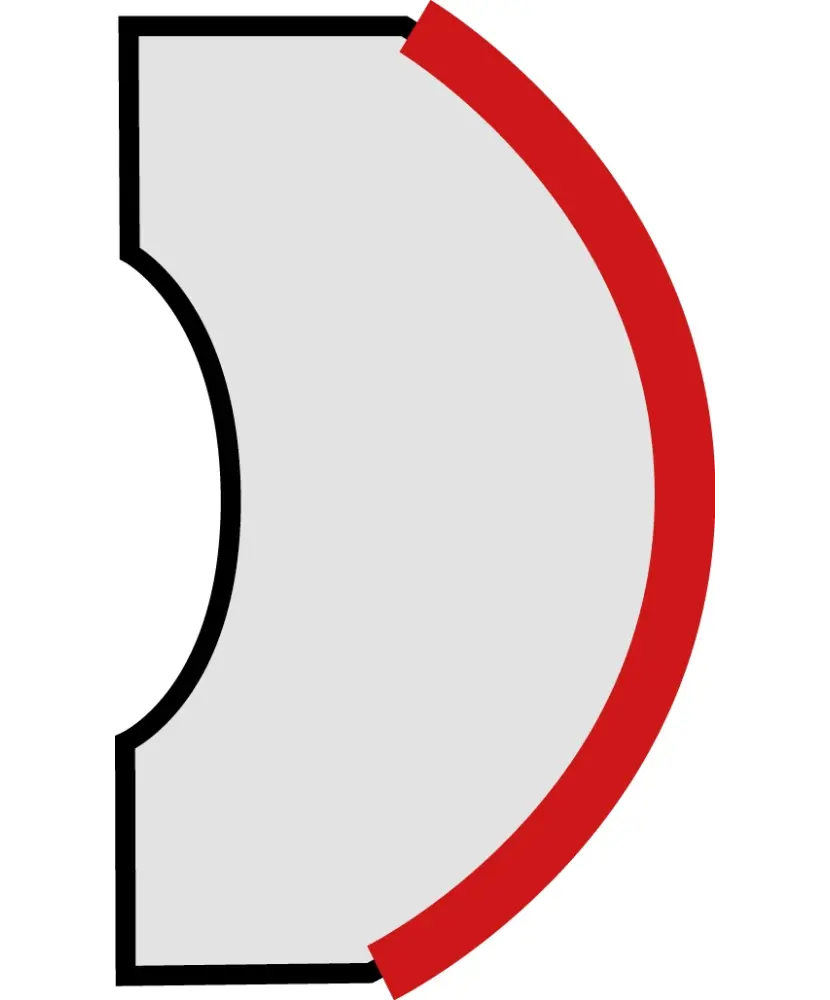 Torello Rosso 2x20 cm - pièce spéciale NAIS - image 3