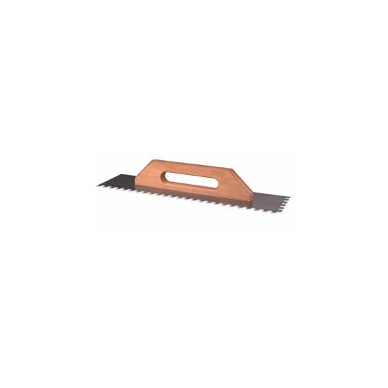 Platoir à colle 30 x 12 cm poignée bois - dents 8 mm