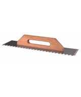 Platoir à colle 30 x 12 cm poignée bois - dents lisse mm