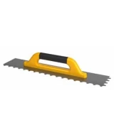 Platoir à colle 30 x 12 cm poignée caoutchouc - dents 20 x 11.5 mm