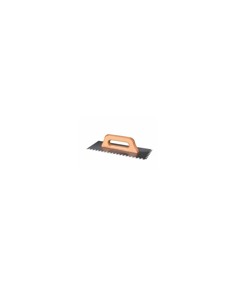 Platoir à colle 50 x 12 cm poignée bois - dents 10 mm
