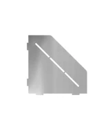 Porte-savon design Diamant 200 mm - Acier inox AISI 304