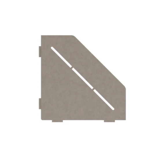 Porte-savon design Diamant 200 mm - Blanc laqué structuré