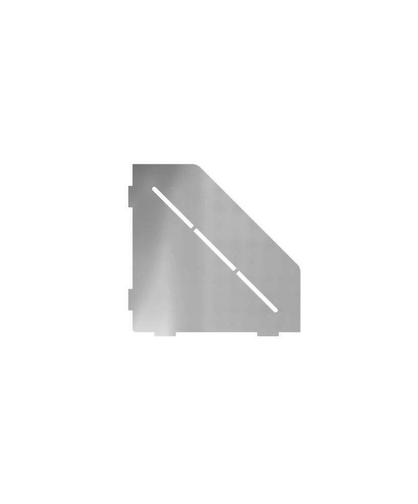Porte-savon design Diamant 200 mm - Gris pierre laqué structuré
