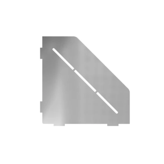 Porte-savon design Diamant 200 mm - Gris pierre laqué structuré