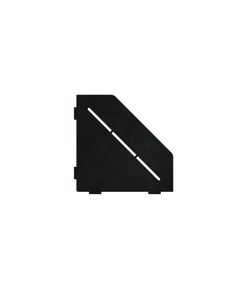 Porte-savon design Diamant 200 mm - Noir laqué structuré