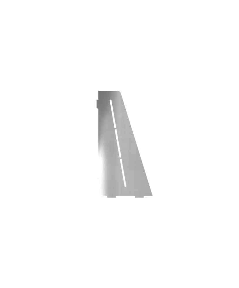 Porte-savon rectangle biseauté 310 mm - Acier inox AISI 304
