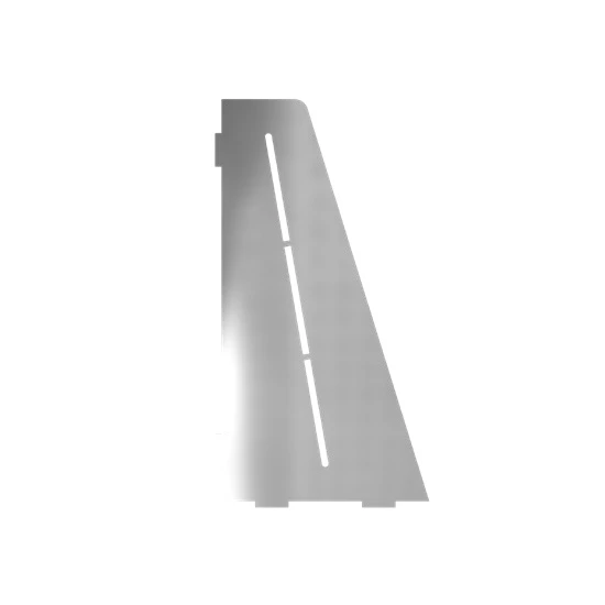 Porte-savon rectangle biseauté 310 mm - Acier inox AISI 304