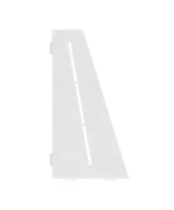 Porte-savon rectangle biseauté 310 mm - Blanc laqué structuré