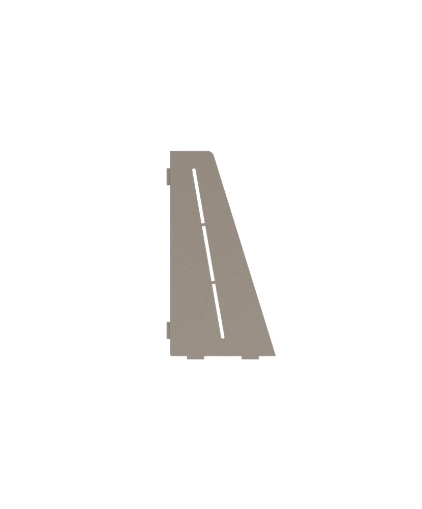 Porte-savon rectangle biseauté 310 mm - Beige laqué structuré