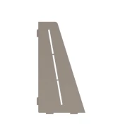 Porte-savon rectangle biseauté 310 mm - Beige laqué structuré