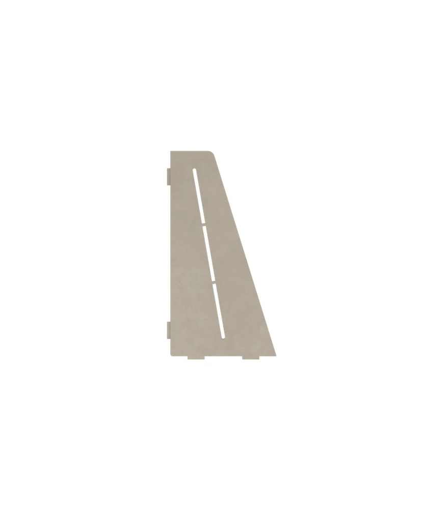 Porte-savon rectangle biseauté 310 mm - Gris pierre laqué structuré