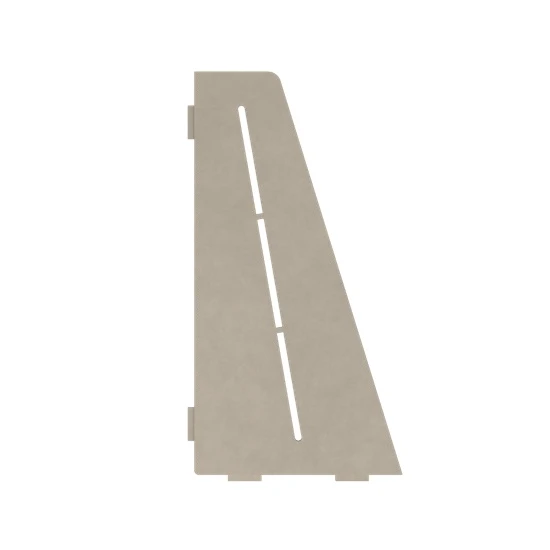 Porte-savon rectangle biseauté 310 mm - Gris pierre laqué structuré