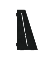 Porte-savon rectangle biseauté 310 mm - Noir laqué structuré