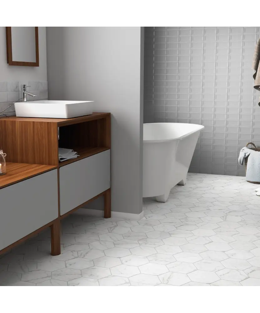 Carrelage Carrara Inmetro 7,5x15 cm