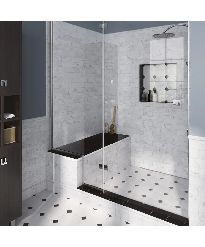 Pièce spéciale Skirting Carrara 15x15 cm | Univers Carrelage