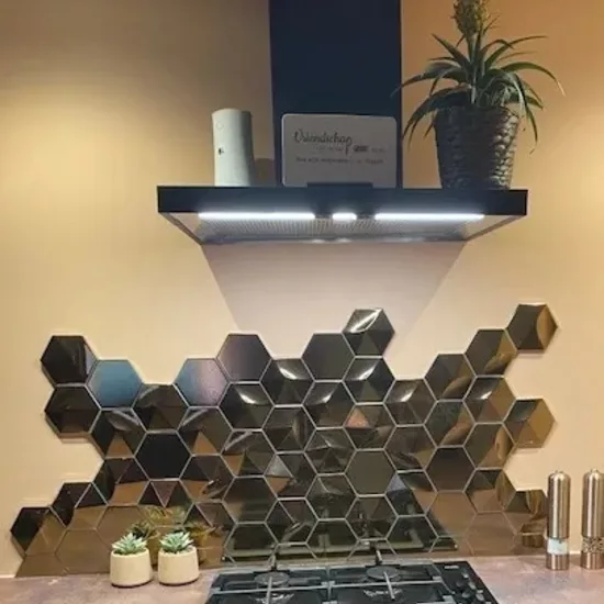 Carrelage Scale Hexagon Metallic 12,4x10,7 cm