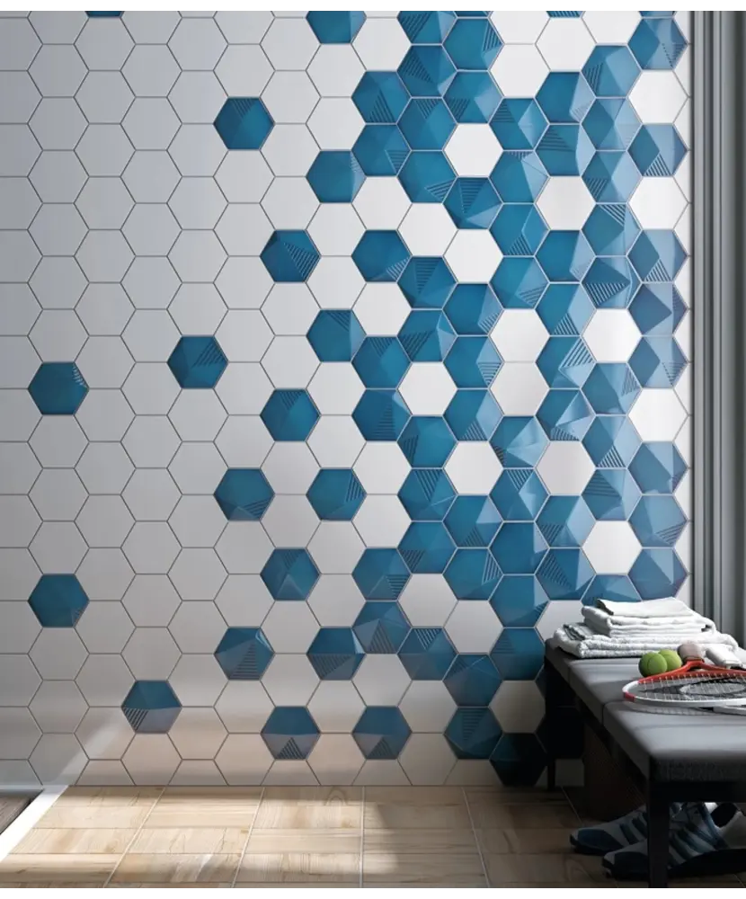 Carrelage Scale Hexagon Electric Blue 12,4x10,7 cm
