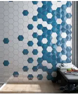 Carrelage Scale Hexagon Electric Blue 12,4x10,7 cm