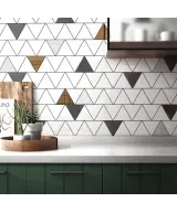 Carrelage Scale Triangolo Light Grey 10,8x12,4 cm - vue d’ambiance 2
