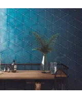 Carrelage Scale Triangolo Electric Blue 10,8x12,4 cm