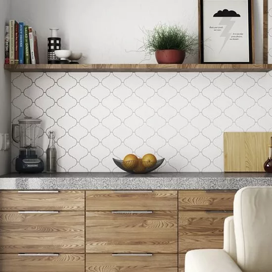 Carrelage Scale Alhambra White Mat 12x12 cm, format 12 x 12 cm, collection Scale, finition mat