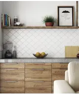 Carrelage Scale Alhambra White Mat 12x12 cm - vue d’ambiance