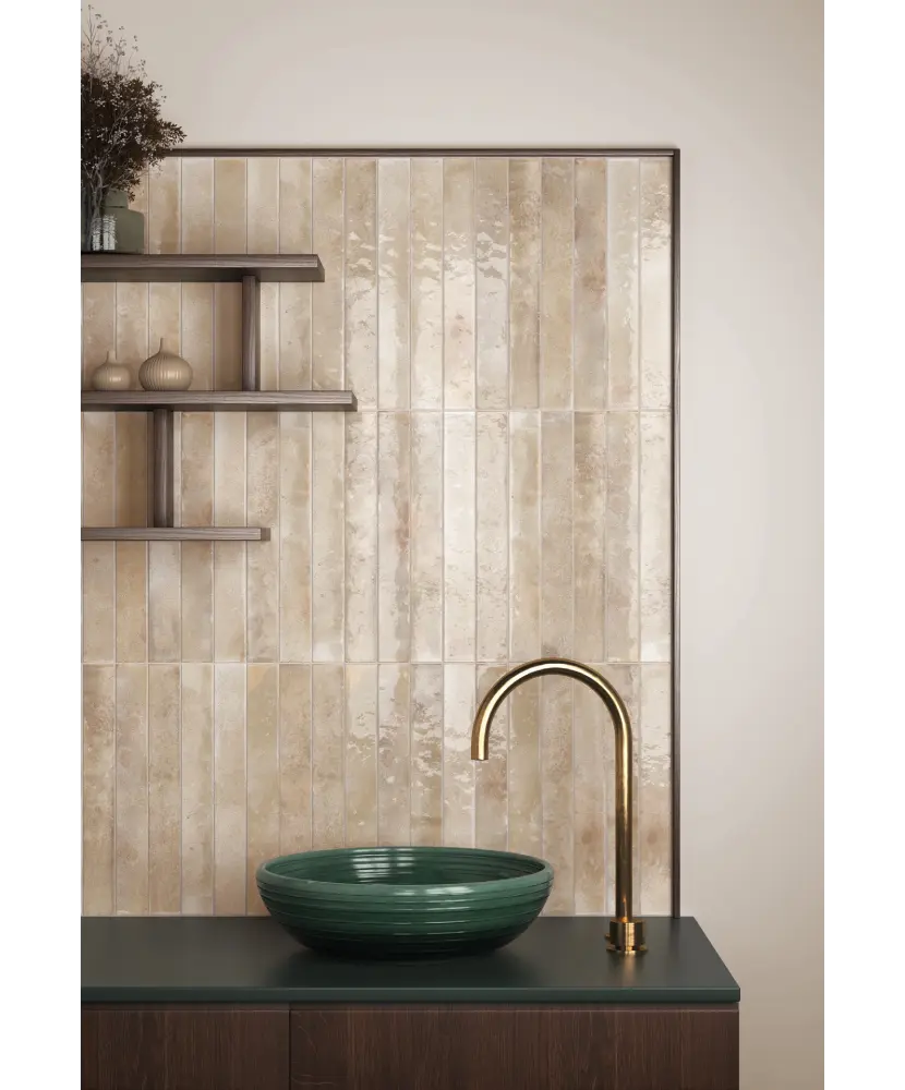 Carrelage Bali Almond 5x40 cm - vue d’ambiance 2