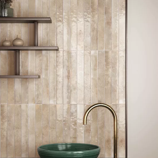 Carrelage Bali Almond 5x40 cm - vue d’ambiance 2