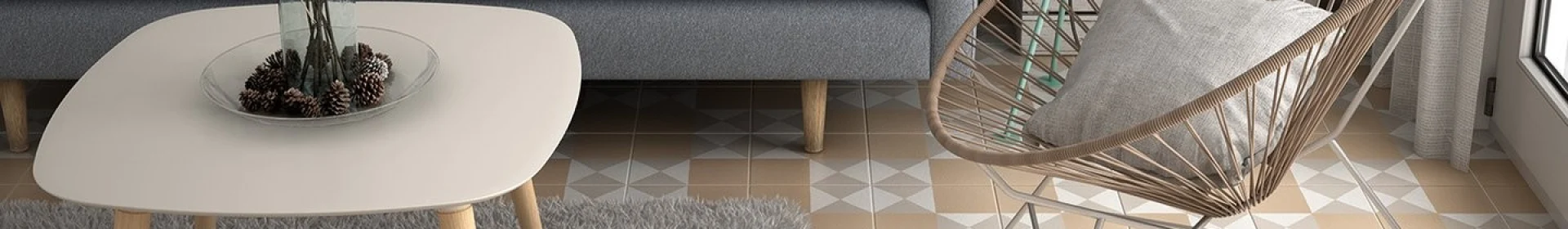 Carrelage sol intérieur en situation